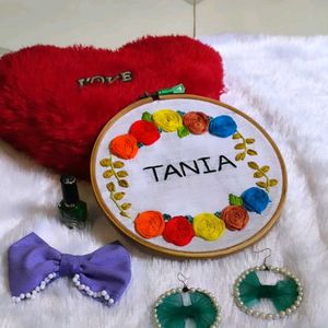 Customized Name Hoop