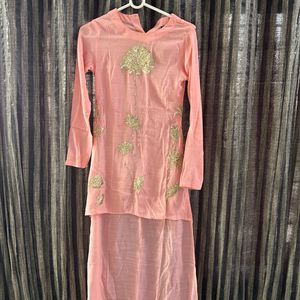 High-low Zardosi Embroidered Kurta