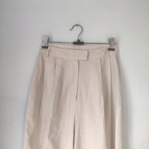 LINEN OFF WHITE TROUSER