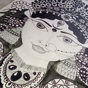 Durga Maa (Mandala Art)