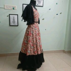 Corset Type Top With Skirt