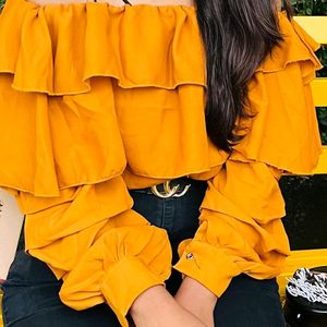 Yellow colour Beautiful top