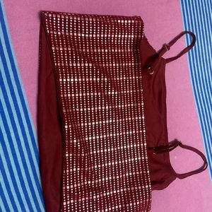 One Free mini skirt With COMBO OF 4 SEXY CROP TO