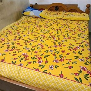 Bedsheet With Pillow Cover