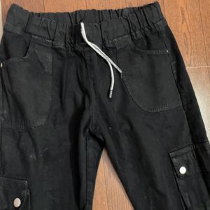 Black Jogger Denims For 30-32 Waist