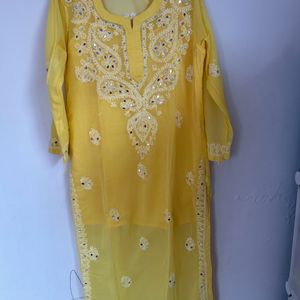 Lukhnavi work Kurti