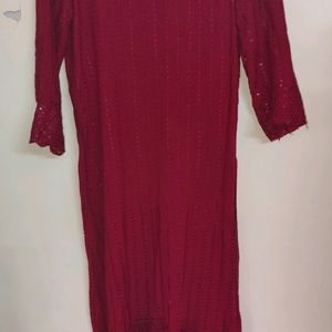 Maroon kurti