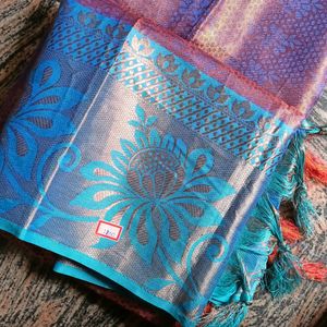 Multi-coloured Silk Saree