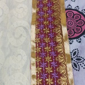 Beautiful  One Side Embroidery  Dupatta