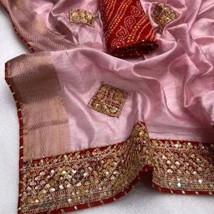 New Cotton Silk Saree With Blouse Piece