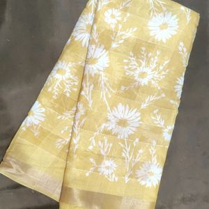 Cotton Saree With Blouse