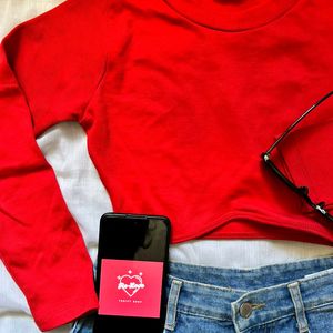 Hot red Crop top💋