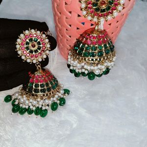 Beautiful Wedding Big Jhumkas