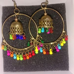 Multi Colour With Light Wait Earrings