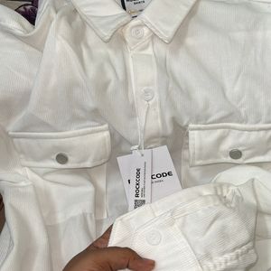 White Co-ord Set For Mens