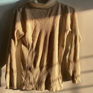 Mustard Brown Turtle Neck