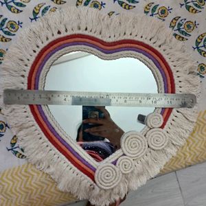 12.5 Inches Heart Mirror