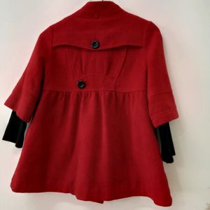 Girls' Red Dress Coat