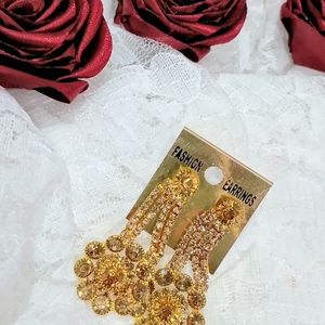 Gold Plated Long Earrings