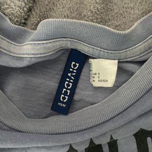 H&M OVERSIZED TSHIRT HALF OFF Y2K INDIE PINTEREST