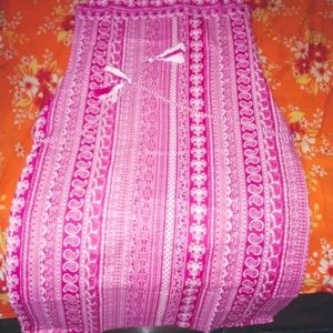 Pure Cotton Pink Kurti For Women