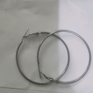 Metal Alloy Hoop Earrings