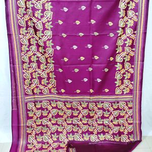 Exclusive kanthastitched Saree