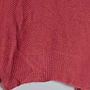 Mohair knit sweater red wine re