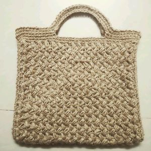 Big Handmade Crochet Jute Bag