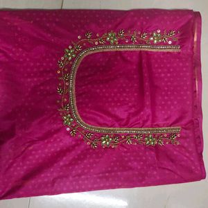 Aari Maggam Work Blouse Material