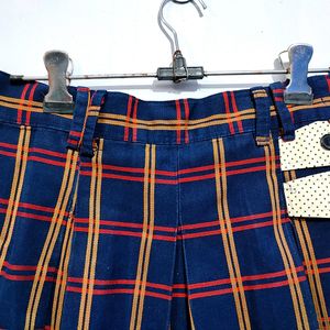 Plaid Pattern Skirt