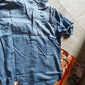 Vila Brand Denim Shirt