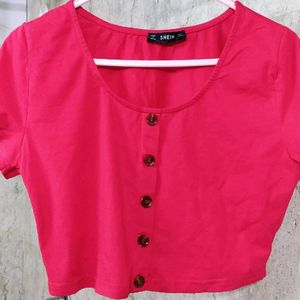 Shein Red Crop Top(fits 32-34inch)