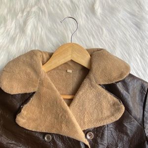 Faux Leather Coat