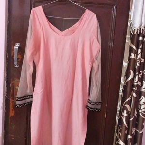 Baby Pink party Wear Kurta