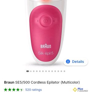 BRAUN CORDLESS EPILATOR SE5/500