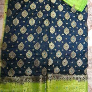 Chanderi silk saree