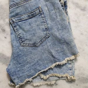 Denim Dungree Shorts