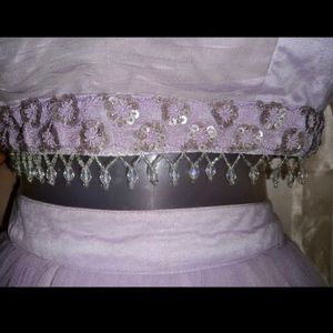 Lavender Pretty Lahmega Choli Set