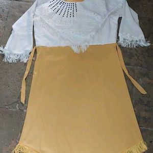 Designer Western Kurti With Attached Poncho