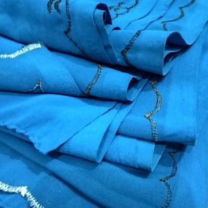 Saree Georgette Blue 💙 Colour