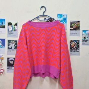 Soft Jacquard Knit Sweater