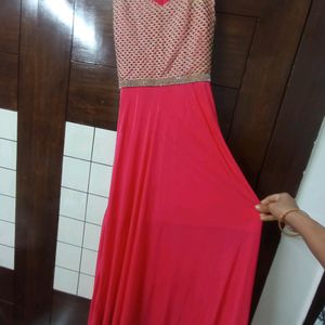 Pink Gown For Girls/Ladies