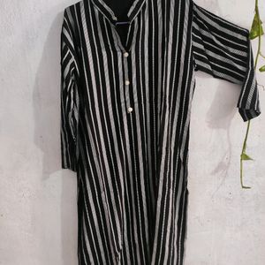 black n white kurti