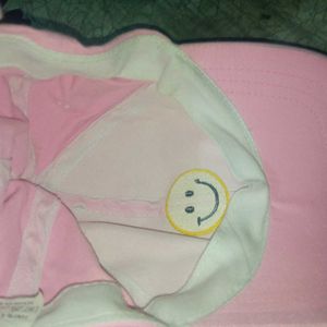 Smiley Baby Pink Cap