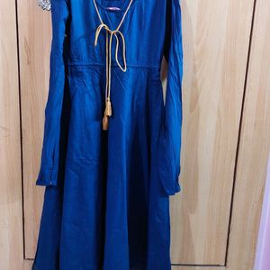 Women Blue Anarkali Kurta