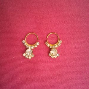 Nose Pin Earrings And Starts 4 Pc