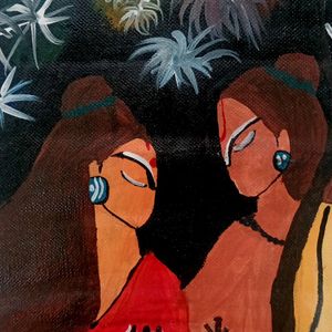 Ram Sita Abstract Painting No Coins❌