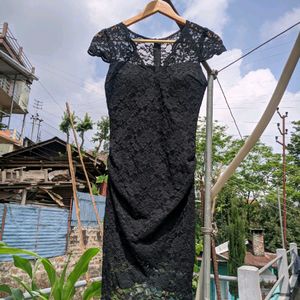 Women Mini Lace Dress