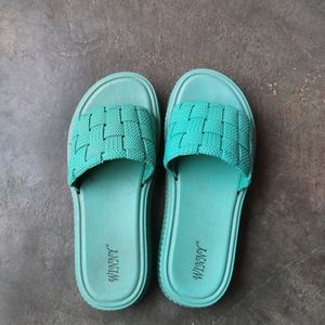 New Trendy Seagreen Flip Flops